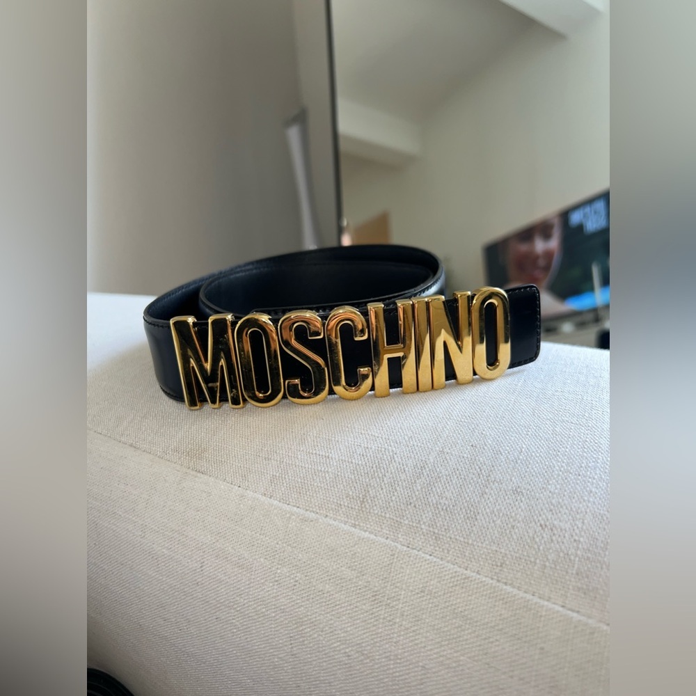 Moschino Logo Belt